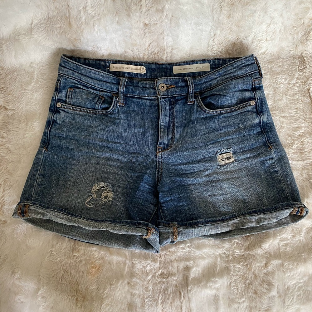 Pilcro and the Letterpress Slim Boyfriend Jean Shorts
